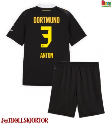 Borussia Dortmund Waldemar Anton #3 Borta Kläder Barn 2026-27 Kortärmad (+ Korta byxor)